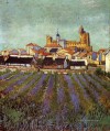 Ansicht von Saintes Maries Vincent van Gogh